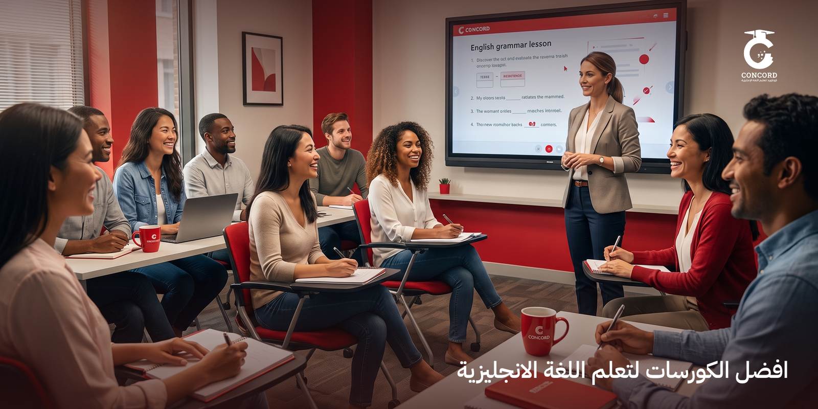 افضل الكورسات لتعلم اللغة الانجليزية-معهد كونكورد